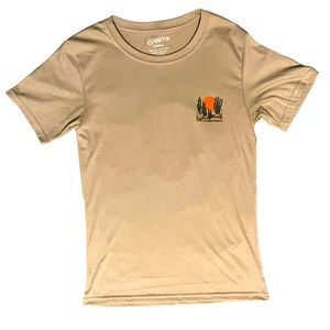 Short sleeve tee shirt in sand size: S